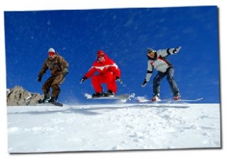 Lección de snowboard